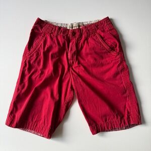 DIESEL Chino Shorts Mens 28 Inseam 10" Red Slim Casual‎ Preppy